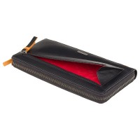 Женский кожаный кошелек Visconti LV5 Passion c RFID (Black-Multi Love)