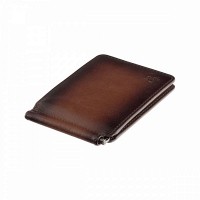 Мужской зажим для купюр из кожи Visconti AT70 Miles (Burnish Tan)