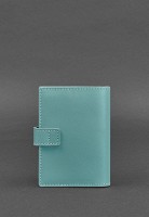 Кожаная обложка для паспорта BlankNote 5.0 (с окошком) бирюзовая BN-OP-5-TIFFANY