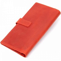 Женский кожаный кошелек GRANDE PELLE 11470 Красный