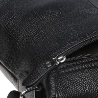 Мужская чёрная кожаная сумка Keizer K17012-black