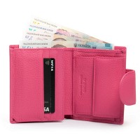 Женский кожаный кошелек Bright DR. BOND WS-36 plum-red