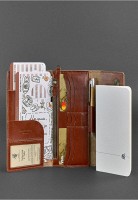 Женский кожаный клатч-органайзер (Тревел-кейс) BlankNote 5.1 светло-коричневый BN-TK-5-1-K