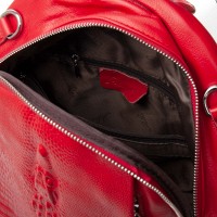 Женский кожаный рюкзак ALEX RAI 8907-9 red croco