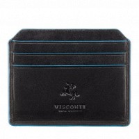 Кожаный картхолдер Visconti alp83 it blk