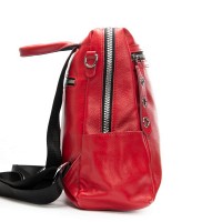 Женский кожаный рюкзак ALEX RAI 8781-9 red