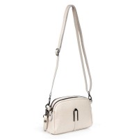 Женский молодежный кожаный клатч ALEX RAI 99101 white