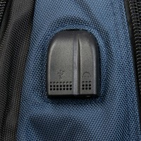Рюкзак для ноутбука с USB Power In Eavas 8212 black-blue