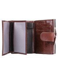 Женский кошелек из натуральной кожи LORENTI dnklt-01-bcf-brown