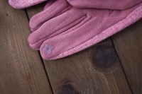 Перчатки сенсорные женские розовые трикотажные 1805-4s3 L