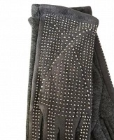 Женские стрейчевые перчатки чёрные 200s2 M