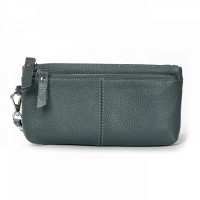 Женская кожаная косметичка Cosmetic  A-00276 blue