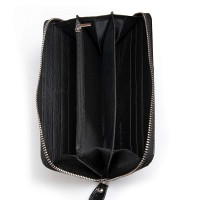 Женский кожаный лаковый кошелек SERGIO TORRETTI FEW38 black