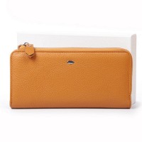 Женский кожаный кошелек Classik  DR. BOND WN-23-21 yellow