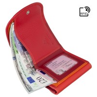 Кожаный женский кошелёк Visconti RB126 Zanzibar (Red Multi)