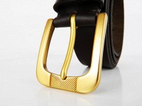 Ремень из кожи с латунной пряжкой SVETLANA ZUBKO BRASS PK402
