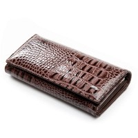 Женский лаковый кожаный кошелек PE DR. BOND PEW1-V-2 brown