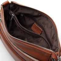 Женская кожаная сумка через плечо ALEX RAI 8269 khaki