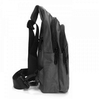 Мужская тканевая сумка-слинг Lanpad 83029 gray