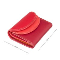 Кожаный женский кошелёк Visconti RB126 Zanzibar (Red Multi)