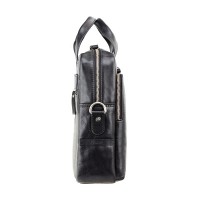 Мужская кожаная сумка с RFID защитой Visconti ml30 blk