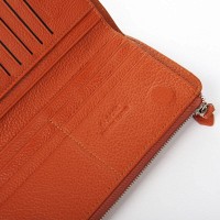 Женский кожаный кошелек Classik  DR. BOND WN-23-21 orange