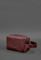 Женская кожаная косметичка-несессер 5.0 Бордовый Crazy Horse BN-CB-5-VIN-KR