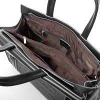 Женская кожаная сумка классическая ALEX RAI 5052 black croco