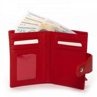 Женский кожаный кошелек Classik  DR. BOND WN-23-15 red