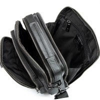 Мужская кожаная сумка через плечо BRETTON 5015-6L black