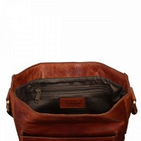 Мужская кожаная сумка Ashwood  G32 Honey (Медовый)