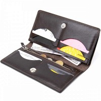 Мужской кожаный кошелек GRANDE PELLE 11469 Темно-коричневый