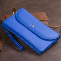 Женский кожаный клатч ST Leather 19319 Синий