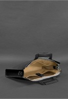 Женская кожаная сумка для ноутбука и документов BlankNote черная Краст BN-BAG-36-G