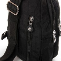 Женская тканевая сумка-слинг Jielshi 0879 black