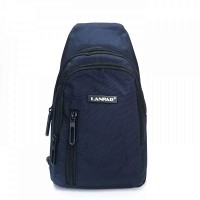 Мужская тканевая сумка-слинг Lanpad 80002 blue