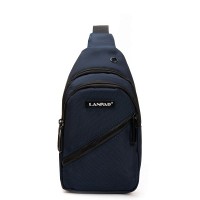 Мужская тканевая сумка-слинг Lanpad 82085 blue