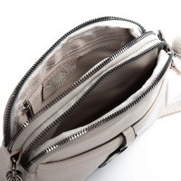 Женский молодежный кожаный клатч ALEX RAI 99102 beige