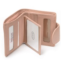 Женский кожаный кошелек Bright DR. BOND WS-415-1 pink