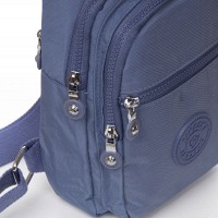Женская тканевая сумка-слинг Jielshi AK-011 l.blue
