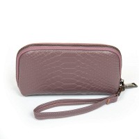 Женская кожаная косметичка Cosmetic 60095-12 purple