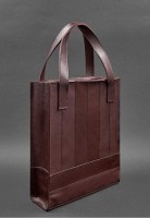 Женский кожаный шоппер Бэтси бордовая краст BN-BAG-10-VIN