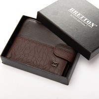 Мужской кожаный кошелек BE BRETTON 208-L0611 brown mix