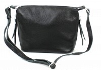 	Кожаная женская сумка через плечо Borsacomoda черная 809.023