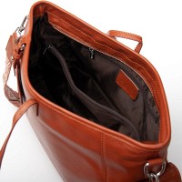 Женская кожаная сумка классическая ALEX RAI 91008-9 camel