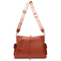 Женская кожаная сумка классическая ALEX RAI 91008-9 camel