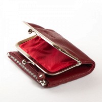 Женский кожаный кошелек Classik  DR. BOND WN-23-13 wine-red