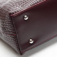 Женская кожаная сумка ALEX RAI 00108 bordo