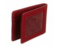 Визитница кожаная Visconti HT-5 - NELSON (RED)