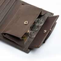 Женский кожаный кошелек Bright DR. BOND WS-36 gray